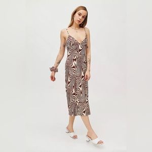 LAST CHANCE  ✨ PRICE FIRM  ✨Urban Outfitters Ashley Swirl Print Midi Dress